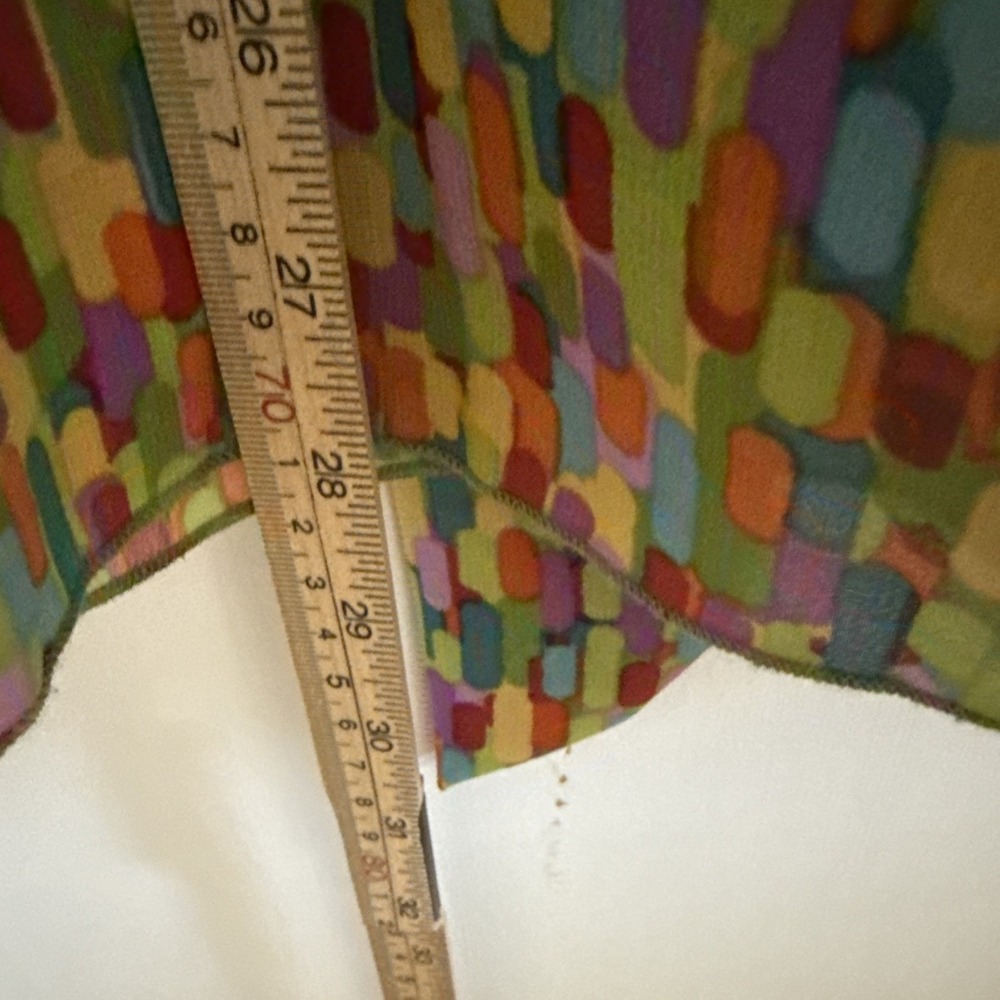 Signature by Robbie Bee Sleeveless Midi Dress 18 Multi Color Ruffle Excellent - Picture 13 of 16